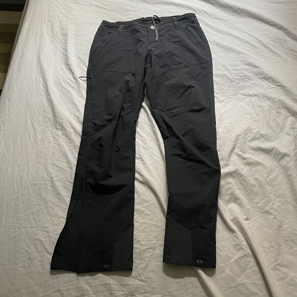 Women's Kuhl Size 12R Dark Grey Hiking/Snow Pants - Picture 1 of 9